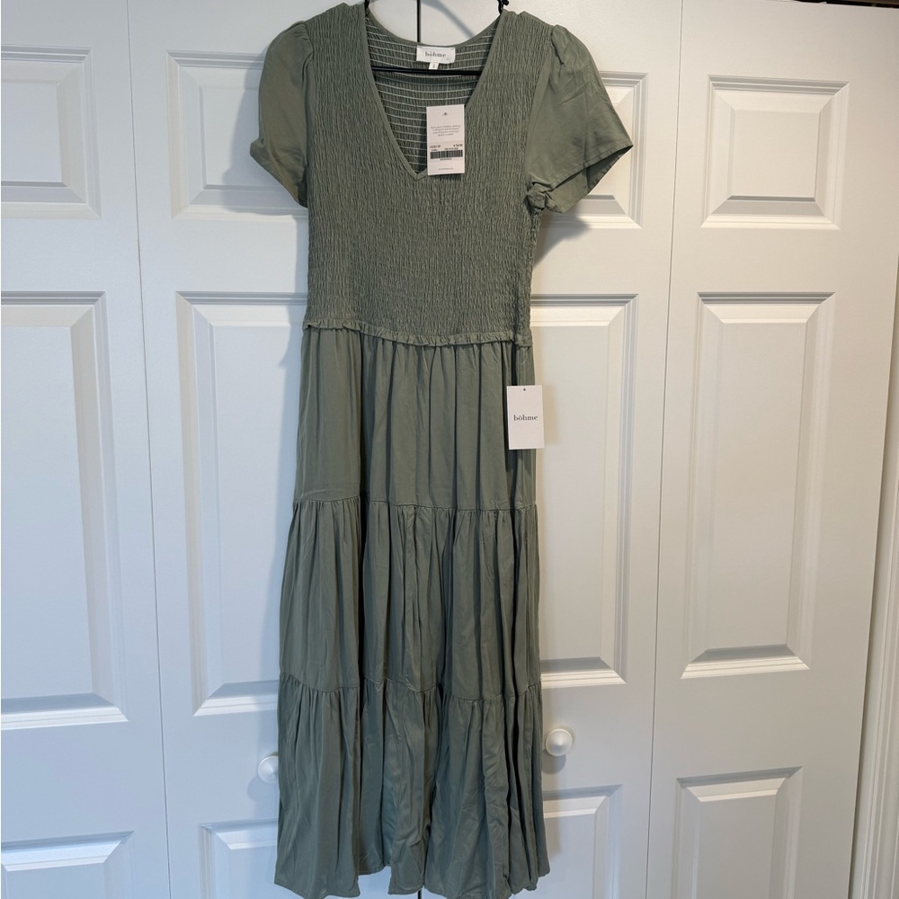 Bohme midi dress green